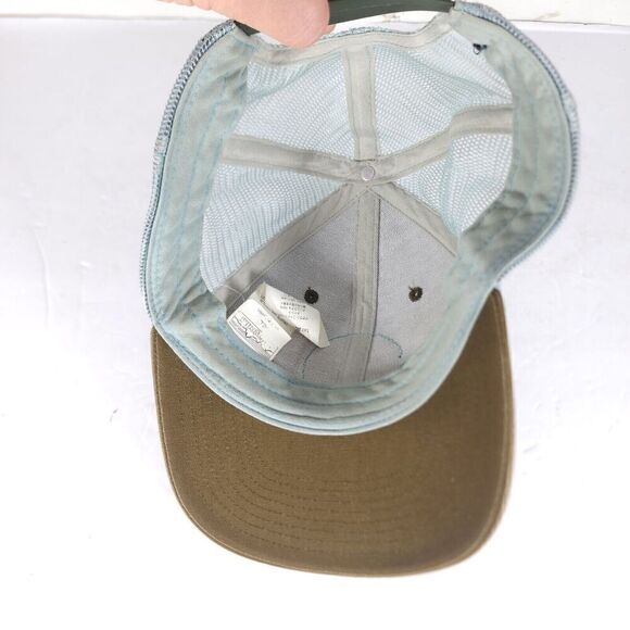 Patagonia Unisex Peace Offering Brown Blue OS Mesh Snapback Trucker Cap Hat - Picture 6 of 10